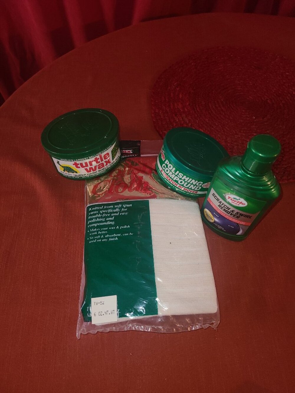 Turtle Wax Lot Polishing Cloth NOS VTG 90s Polishing Compound, Wax, Scratch Remo